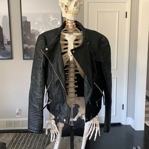 Moto Faux Leather Jacket